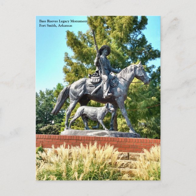 Bass Reeves Monument, Fort Smith, AR Carte postale (Devant)