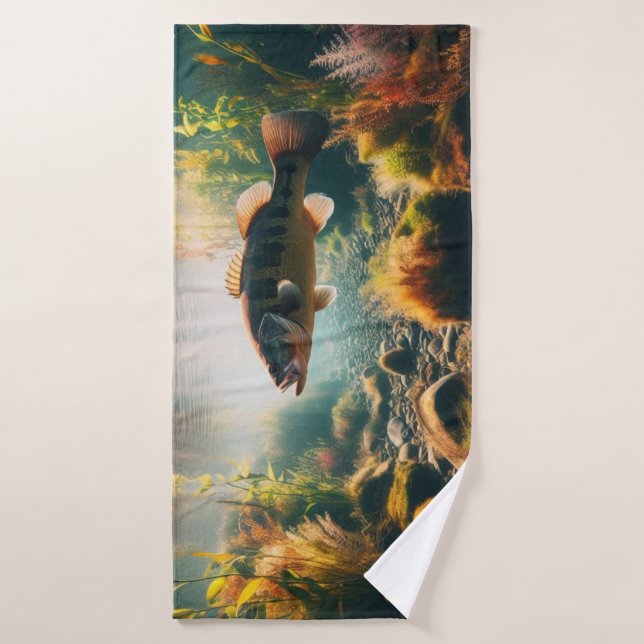 Basse-bouche sous-marine (Serviette de bain)