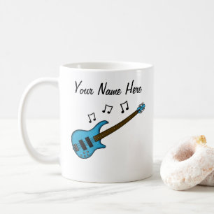 Basse Guitare Custom Mug Baid Musicien Cadeau