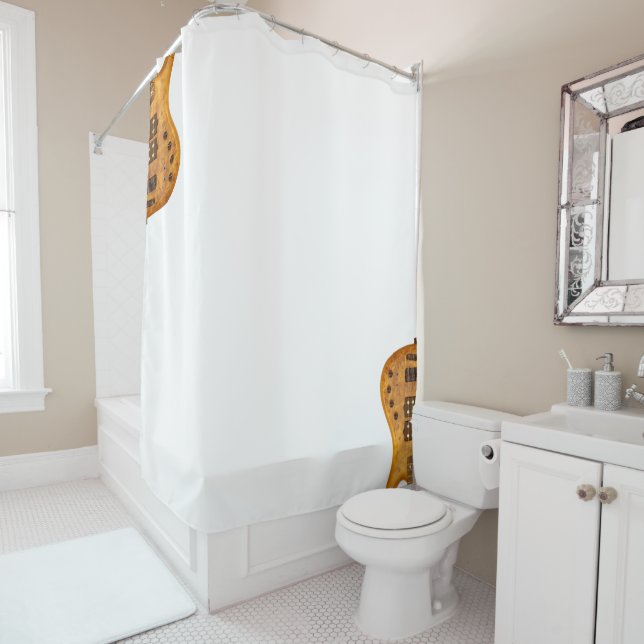 Basse guitare... rideau de douche (En situation)