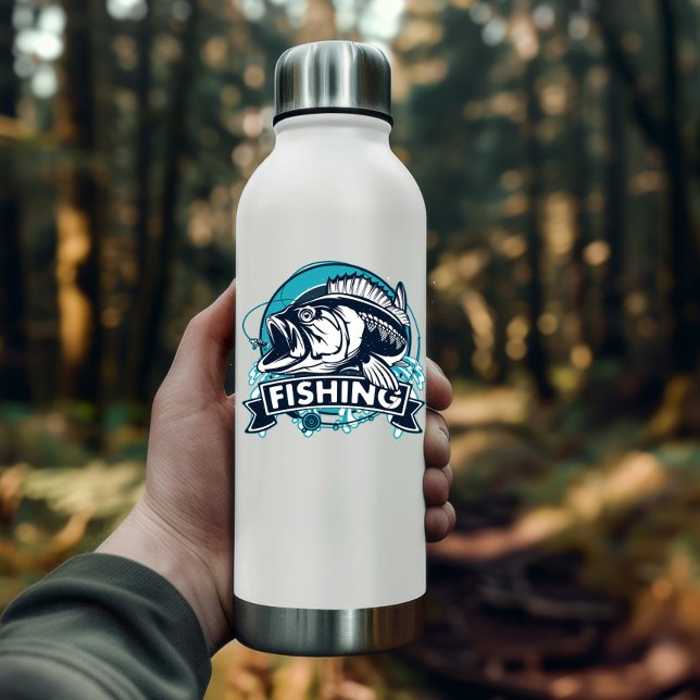 Basse Pêche Bleu Sticker | Sticker Die-Cut (Bass Fishing Vinyl Sticker | Die-Cut Sticker)