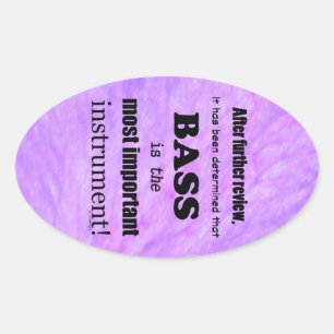 Basse Sticker Ovale Instrument le plus important