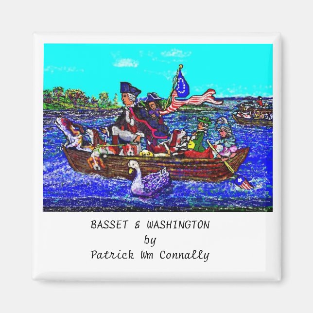BASSET ET Aimant WASHINGTON (Devant)