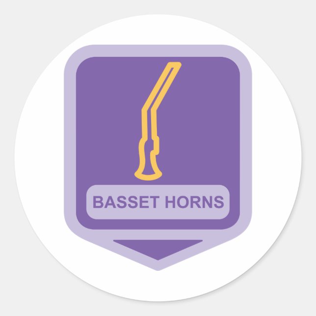 Basset Horns Icon Stickers (Devant)