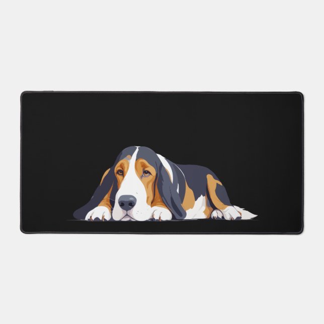 Basset Hound Adorable Animal Dormir Relaxant (Recto)