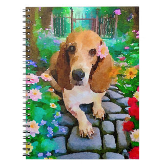 Basset hound Carnet spiral