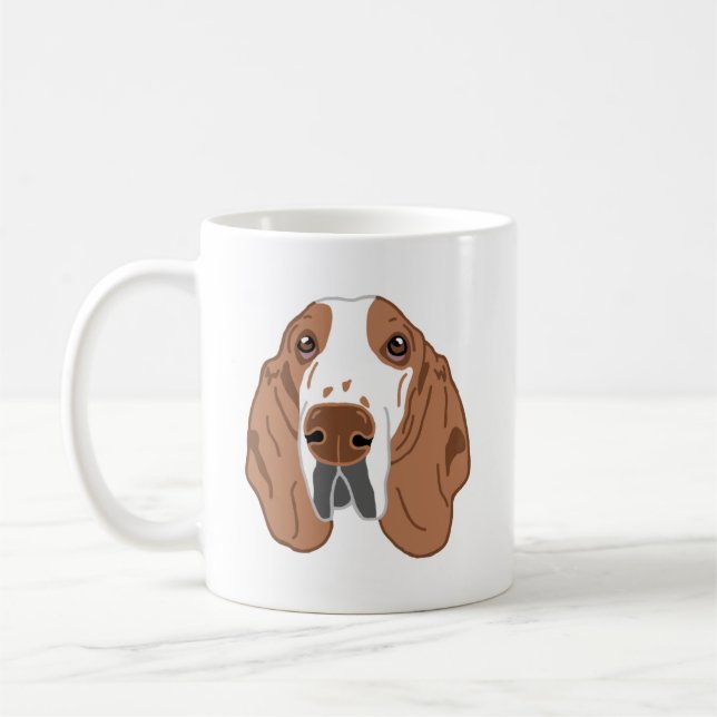 Basset Hound Chig Maman Mug (Gauche)