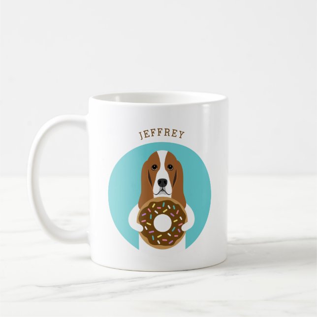 Basset Hound Chig Mug (Gauche)