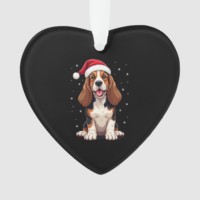 Basset Hound Christmas Tank Top (devant)