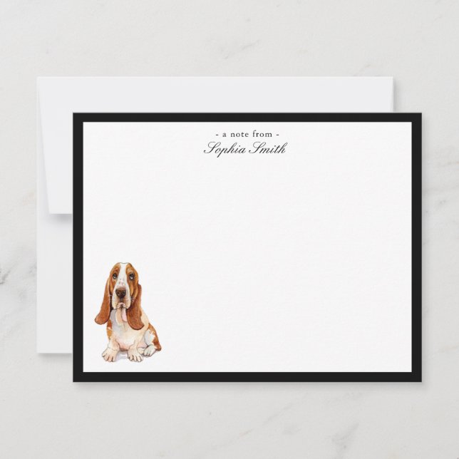 Basset Hound Custom Flat Merci Notes (Devant)