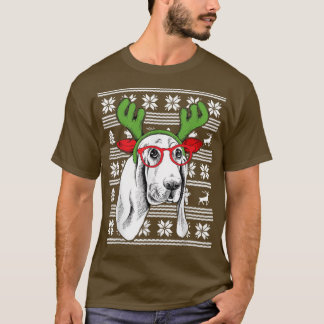 Basset Hound Cute Joyeuses Fêtes Noël T-shirt