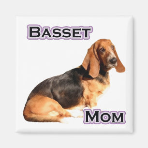 Basset Hound Maman 4 - Magnet