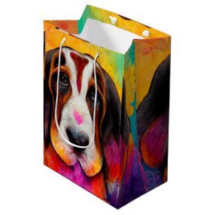 Basset hound mignon chien sac cadeau chien