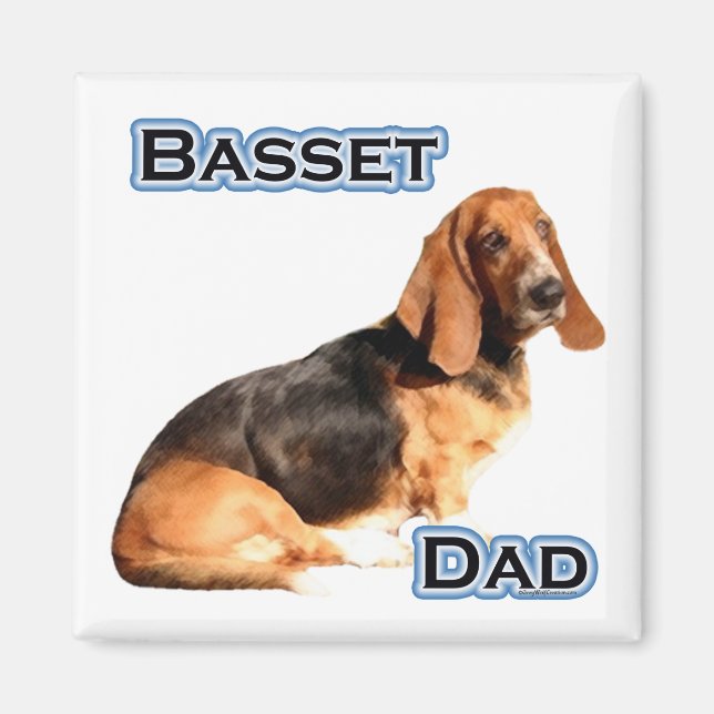 Basset Hound Papa 4 - Magnet (Devant)