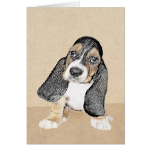 Basset Hound Peinture Chiot - Art Chien original