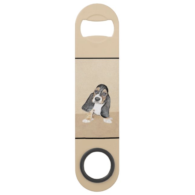 Basset Hound Peinture Chiot - Art Chien original (Devant)