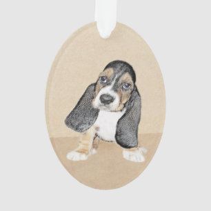 Basset Hound Peinture Chiot - Art Chien original