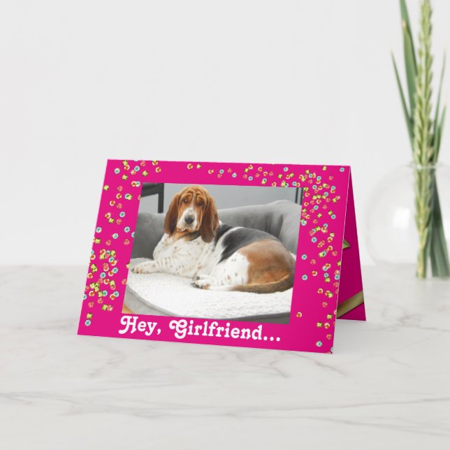 Basset Hound "spa day" Carte d'anniversaire (Devant)