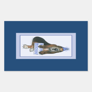 Basset Hound Stickers Anniversaire