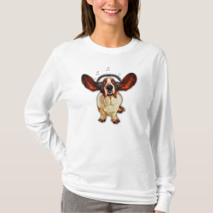 Basset Hound, T-shirt nano de douille d'art de