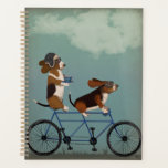 Basset Hound Tandem<br><div class="desc">Basset Hound Tandem par Fabfunky. Comprend des basset hounds chevauchant un vélo dans un style fantasque et steampunk. | 192024D</div>