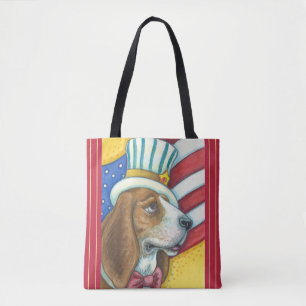 BASSET HOUR ONCLE SAM, SAC FOURRE-TOUT CHIEN PATRI