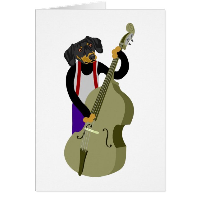 Bassiste de jazz de teckel (Devant)