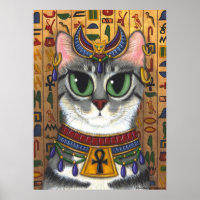 Bast Goddess, Poster de chat du Bastet égyptien