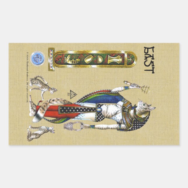 Bast Rectangle Sticker (Devant)