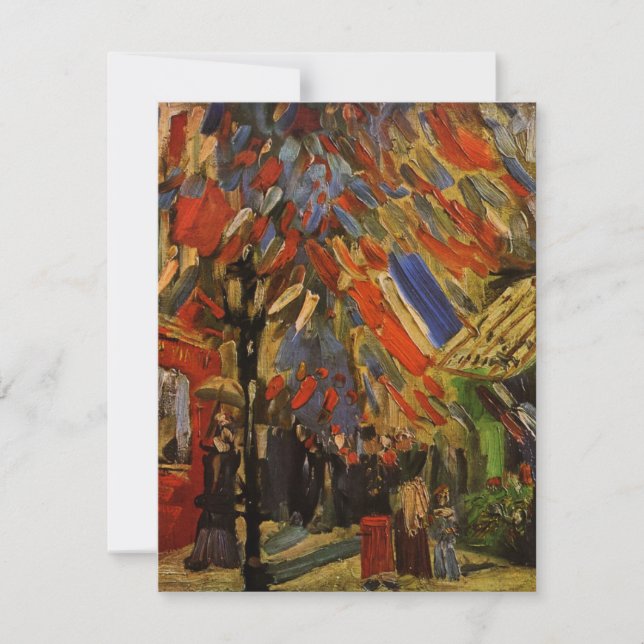 Bastille Day, Paris par Vincent van Gogh Invitatio (Devant)