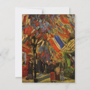 Bastille Day, Paris par Vincent van Gogh Invitatio