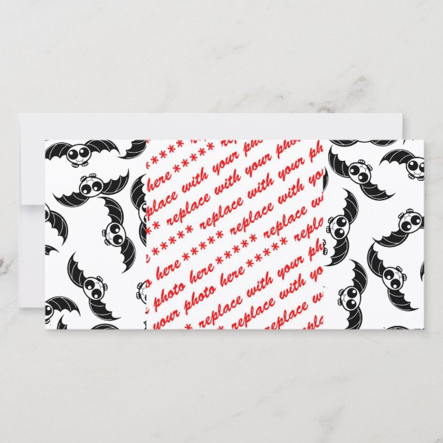 Bat à caricature mignonne d'Halloween (Devant)