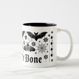 Bat à la Mug d'os Coupe gothique de café Hallowe