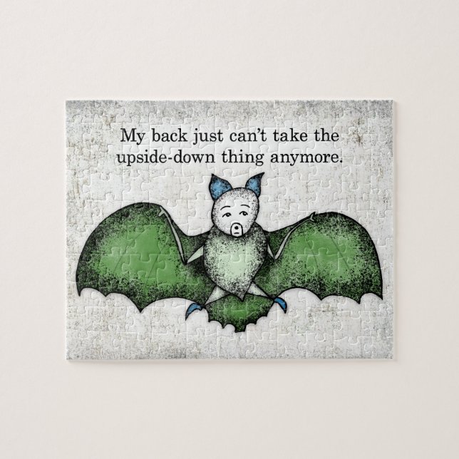 Bat Avec Un Mauvais Arrière Jigsaw Puzzle Puzzle (Horizontal)