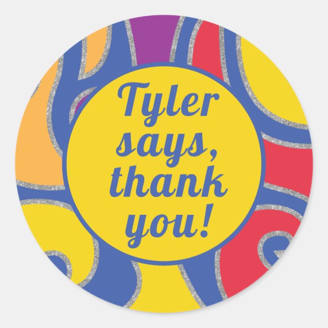 Bat Bar Mitzvah Sticker Flèches rondes (Devant)