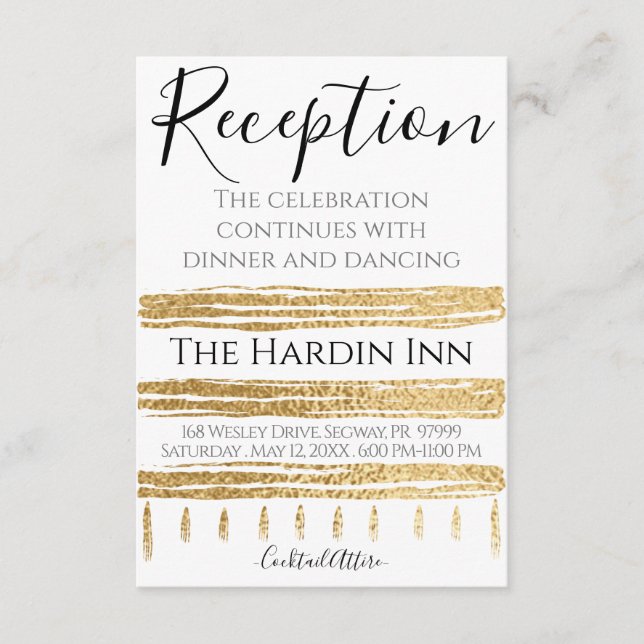 Bat mitzvah Bar Mitzvah Elégante Carte Réception (Devant)