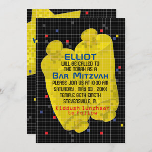 Bat mitzvah Bar Mitzvah Jeu Sur Invitation