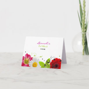BAT MITZVAH Carte de remerciements DE SENS SUCRÉES