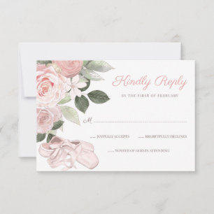Bat mitzvah de ballet rose Floral RSVP