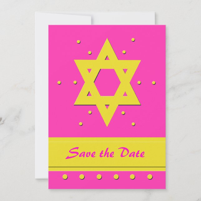 Bat mitzvah Enregistrer la carte d'invitation Date (Devant)