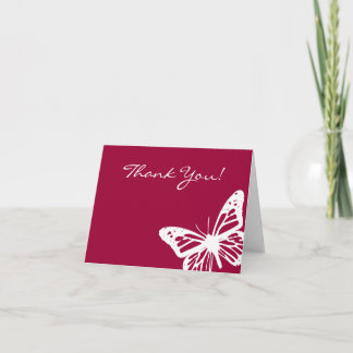 Bat mitzvah papillon Carte de remerciements d'invi