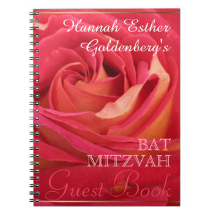 Bat mitzvah rose Livre d'invité