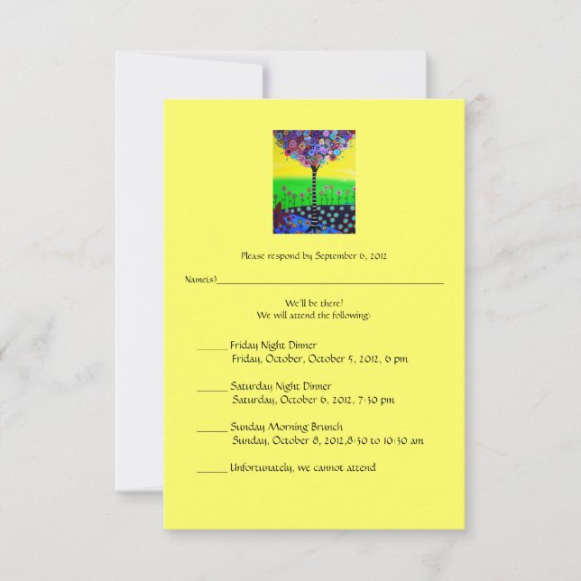 Bat mitzvah RSVP pour Ally (Devant)