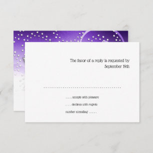 Bat mitzvah violet étoile Shimmer de David carte R