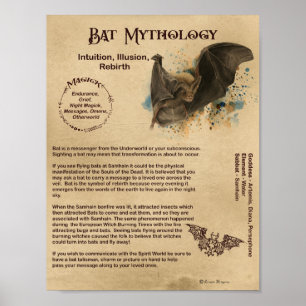 BAT MYTHOLOGIE POSTER
