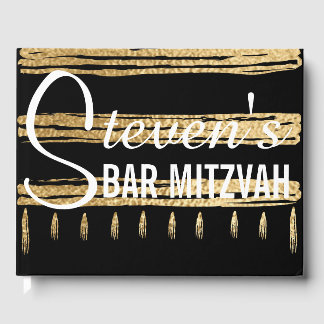 Bat ou Bar Mitzvah Party Gold Tallit livre d'or