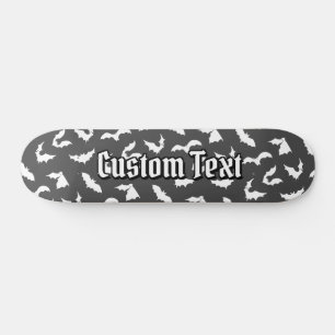 Bat Silhouettes Motif Skateboard