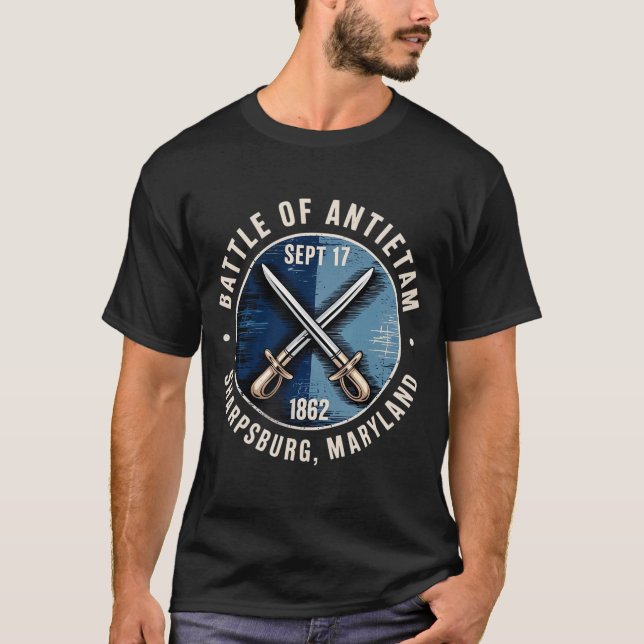Bataille Antietam T-Shirt Guerre civile Histoire t (Devant)