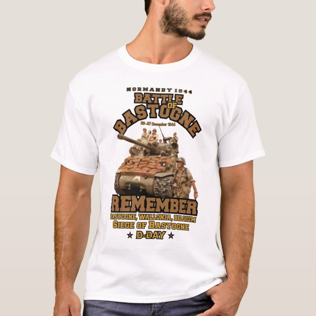 Bataille de Bastogne Vétérans jour T-Shirt (Devant)