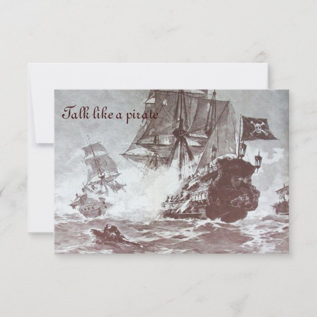 BATAILLE DE BATEAU PIRATE / CARTES DE TRÉSOR PIRAT (Devant)